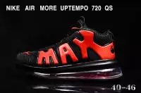 nike air max more uptempo 720 original black red